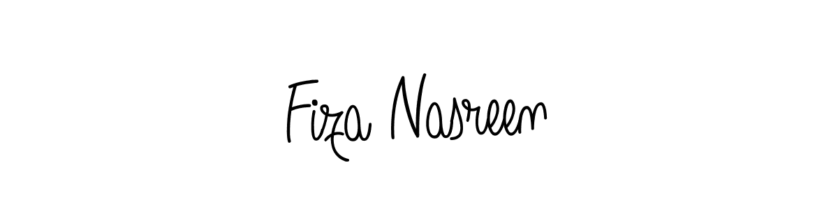You should practise on your own different ways (Angelique-Rose-font-FFP) to write your name (Fiza Nasreen) in signature. don't let someone else do it for you. Fiza Nasreen signature style 5 images and pictures png