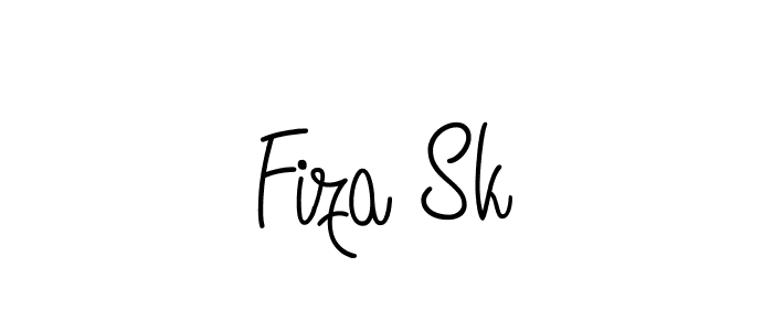 How to make Fiza Sk signature? Angelique-Rose-font-FFP is a professional autograph style. Create handwritten signature for Fiza Sk name. Fiza Sk signature style 5 images and pictures png