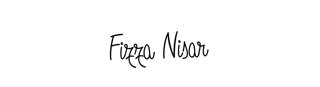 Make a beautiful signature design for name Fizza Nisar. With this signature (Angelique-Rose-font-FFP) style, you can create a handwritten signature for free. Fizza Nisar signature style 5 images and pictures png