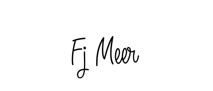 Also we have Fj Meer name is the best signature style. Create professional handwritten signature collection using Angelique-Rose-font-FFP autograph style. Fj Meer signature style 5 images and pictures png