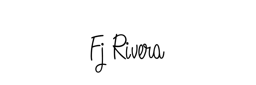 Make a beautiful signature design for name Fj Rivera. With this signature (Angelique-Rose-font-FFP) style, you can create a handwritten signature for free. Fj Rivera signature style 5 images and pictures png