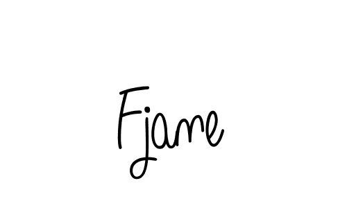 Make a beautiful signature design for name Fjane. With this signature (Angelique-Rose-font-FFP) style, you can create a handwritten signature for free. Fjane signature style 5 images and pictures png