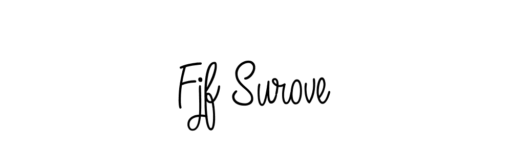 How to make Fjf Surove signature? Angelique-Rose-font-FFP is a professional autograph style. Create handwritten signature for Fjf Surove name. Fjf Surove signature style 5 images and pictures png