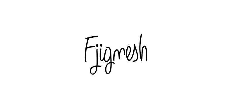 Use a signature maker to create a handwritten signature online. With this signature software, you can design (Angelique-Rose-font-FFP) your own signature for name Fjignesh. Fjignesh signature style 5 images and pictures png