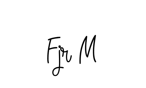 if you are searching for the best signature style for your name Fjr M. so please give up your signature search. here we have designed multiple signature styles  using Angelique-Rose-font-FFP. Fjr M signature style 5 images and pictures png