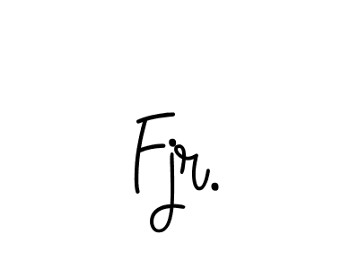 Use a signature maker to create a handwritten signature online. With this signature software, you can design (Angelique-Rose-font-FFP) your own signature for name Fjr.. Fjr. signature style 5 images and pictures png