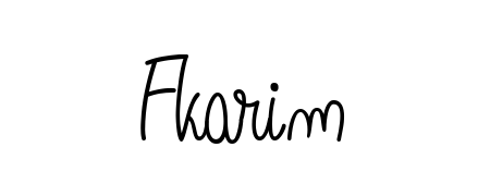 Also we have Fkarim name is the best signature style. Create professional handwritten signature collection using Angelique-Rose-font-FFP autograph style. Fkarim signature style 5 images and pictures png
