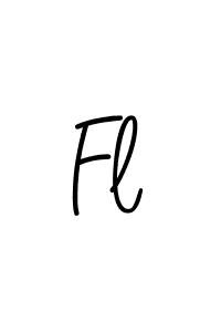 Design your own signature with our free online signature maker. With this signature software, you can create a handwritten (Angelique-Rose-font-FFP) signature for name Fl. Fl signature style 5 images and pictures png