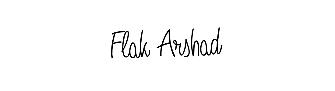 Flak Arshad stylish signature style. Best Handwritten Sign (Angelique-Rose-font-FFP) for my name. Handwritten Signature Collection Ideas for my name Flak Arshad. Flak Arshad signature style 5 images and pictures png