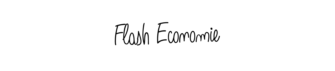 Design your own signature with our free online signature maker. With this signature software, you can create a handwritten (Angelique-Rose-font-FFP) signature for name Flash Economie. Flash Economie signature style 5 images and pictures png