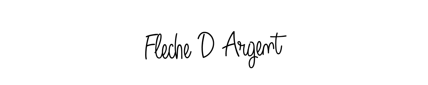 Create a beautiful signature design for name Fleche D Argent. With this signature (Angelique-Rose-font-FFP) fonts, you can make a handwritten signature for free. Fleche D Argent signature style 5 images and pictures png