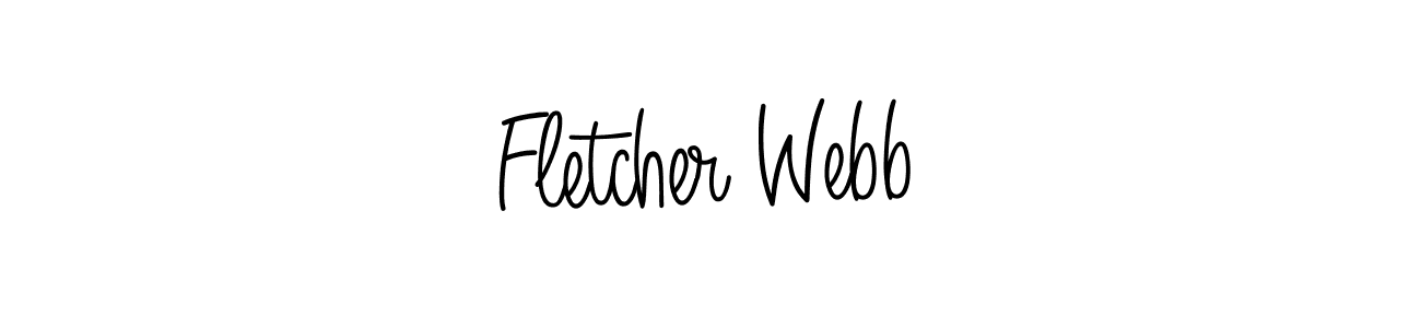 Use a signature maker to create a handwritten signature online. With this signature software, you can design (Angelique-Rose-font-FFP) your own signature for name Fletcher Webb. Fletcher Webb signature style 5 images and pictures png
