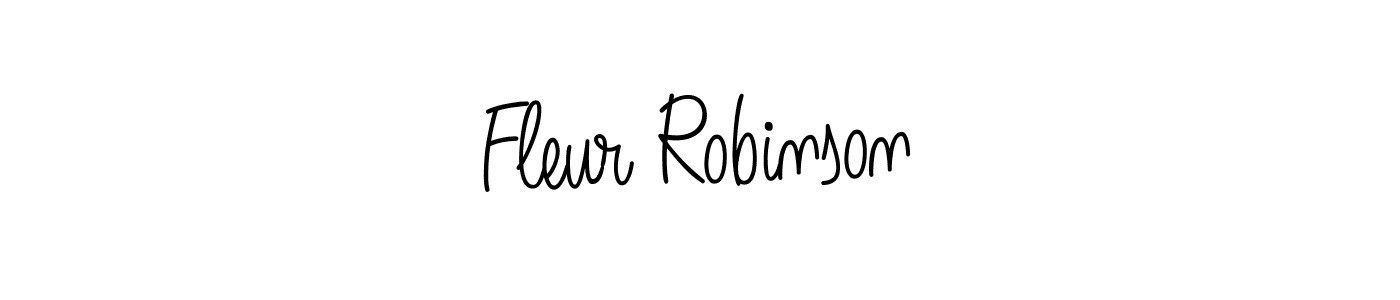 Fleur Robinson stylish signature style. Best Handwritten Sign (Angelique-Rose-font-FFP) for my name. Handwritten Signature Collection Ideas for my name Fleur Robinson. Fleur Robinson signature style 5 images and pictures png