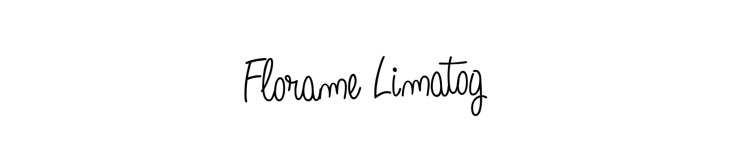 You should practise on your own different ways (Angelique-Rose-font-FFP) to write your name (Florame Limatog) in signature. don't let someone else do it for you. Florame Limatog signature style 5 images and pictures png