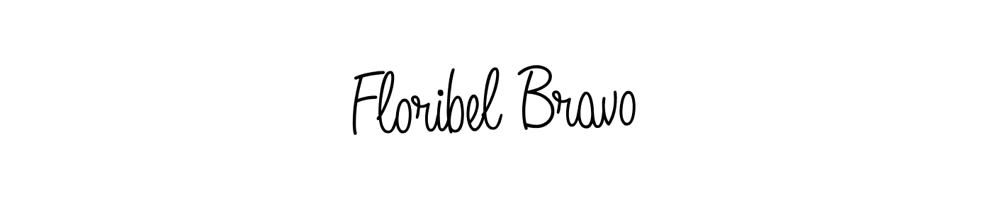 Use a signature maker to create a handwritten signature online. With this signature software, you can design (Angelique-Rose-font-FFP) your own signature for name Floribel Bravo. Floribel Bravo signature style 5 images and pictures png