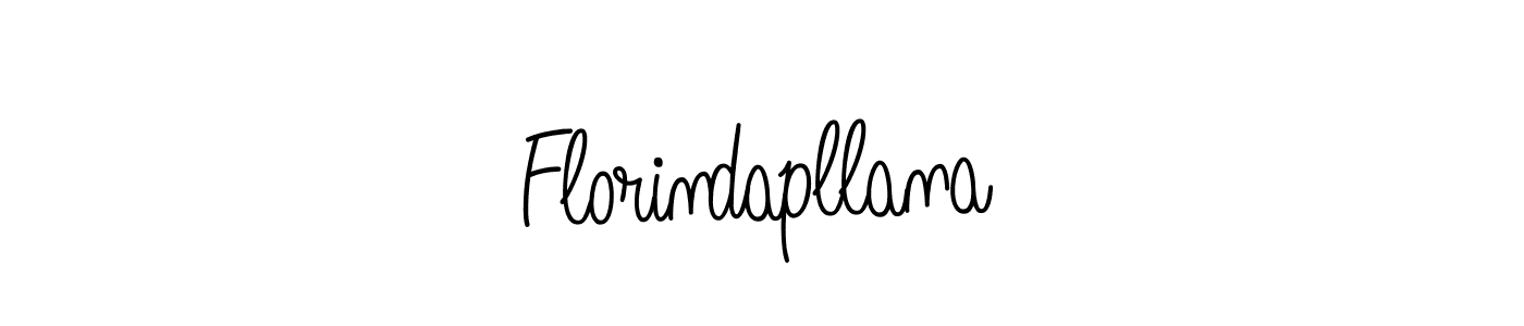 Create a beautiful signature design for name Florindapllana. With this signature (Angelique-Rose-font-FFP) fonts, you can make a handwritten signature for free. Florindapllana signature style 5 images and pictures png