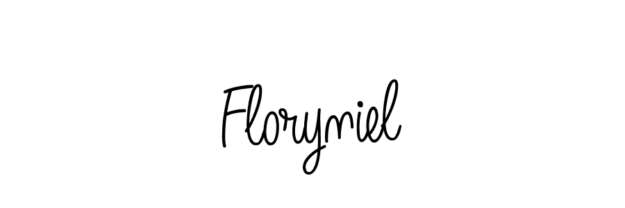 if you are searching for the best signature style for your name Floryniel. so please give up your signature search. here we have designed multiple signature styles  using Angelique-Rose-font-FFP. Floryniel signature style 5 images and pictures png