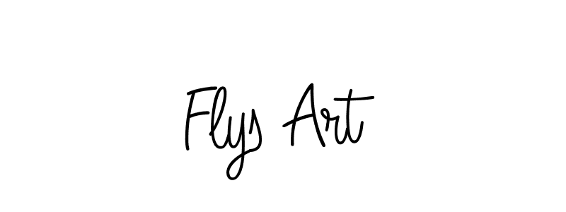 Flys Art stylish signature style. Best Handwritten Sign (Angelique-Rose-font-FFP) for my name. Handwritten Signature Collection Ideas for my name Flys Art. Flys Art signature style 5 images and pictures png