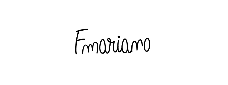 How to make Fmariano name signature. Use Angelique-Rose-font-FFP style for creating short signs online. This is the latest handwritten sign. Fmariano signature style 5 images and pictures png