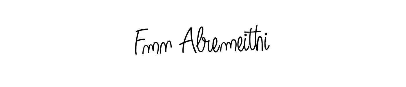 You should practise on your own different ways (Angelique-Rose-font-FFP) to write your name (Fmn Alremeithi) in signature. don't let someone else do it for you. Fmn Alremeithi signature style 5 images and pictures png