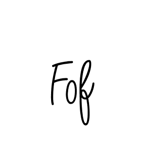Make a beautiful signature design for name Fof. With this signature (Angelique-Rose-font-FFP) style, you can create a handwritten signature for free. Fof signature style 5 images and pictures png