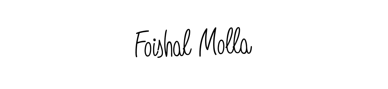 How to make Foishal Molla signature? Angelique-Rose-font-FFP is a professional autograph style. Create handwritten signature for Foishal Molla name. Foishal Molla signature style 5 images and pictures png
