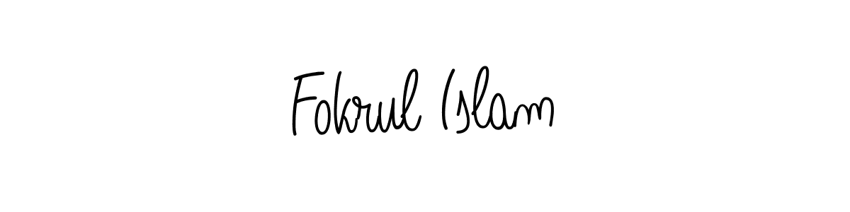 How to make Fokrul Islam name signature. Use Angelique-Rose-font-FFP style for creating short signs online. This is the latest handwritten sign. Fokrul Islam signature style 5 images and pictures png