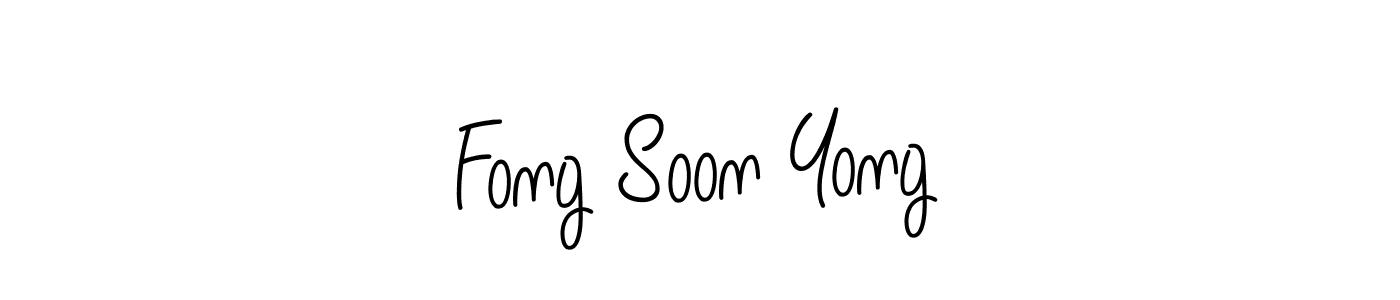 Fong Soon Yong stylish signature style. Best Handwritten Sign (Angelique-Rose-font-FFP) for my name. Handwritten Signature Collection Ideas for my name Fong Soon Yong. Fong Soon Yong signature style 5 images and pictures png