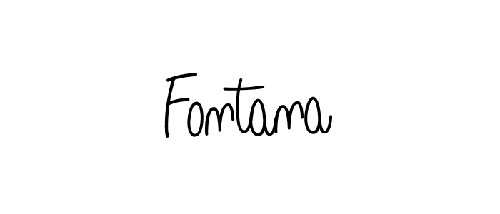 Make a beautiful signature design for name Fontana. With this signature (Angelique-Rose-font-FFP) style, you can create a handwritten signature for free. Fontana signature style 5 images and pictures png