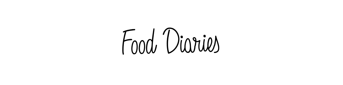 How to make Food Diaries name signature. Use Angelique-Rose-font-FFP style for creating short signs online. This is the latest handwritten sign. Food Diaries signature style 5 images and pictures png