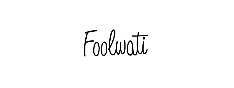 Create a beautiful signature design for name Foolwati. With this signature (Angelique-Rose-font-FFP) fonts, you can make a handwritten signature for free. Foolwati signature style 5 images and pictures png