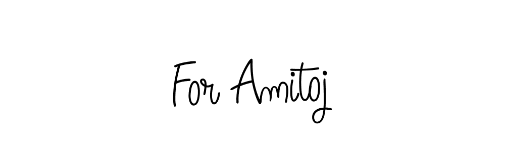 How to make For Amitoj name signature. Use Angelique-Rose-font-FFP style for creating short signs online. This is the latest handwritten sign. For Amitoj signature style 5 images and pictures png