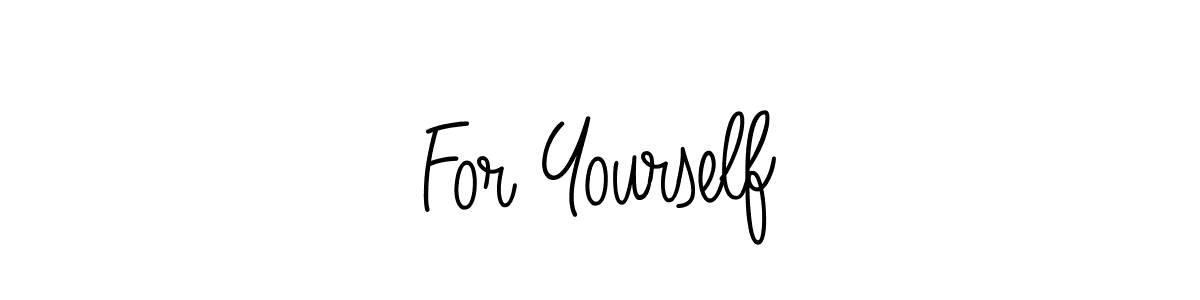 You should practise on your own different ways (Angelique-Rose-font-FFP) to write your name (For Yourself) in signature. don't let someone else do it for you. For Yourself signature style 5 images and pictures png