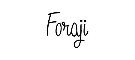 Discover how Foraji looks in an executive cursive font (Angelique-Rose-font-FFP). Perfect for legal documents, invoices, and certificates. Foraji signature style 5 images and pictures png