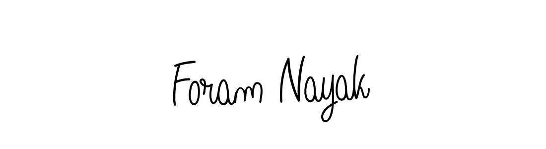 Foram Nayak stylish signature style. Best Handwritten Sign (Angelique-Rose-font-FFP) for my name. Handwritten Signature Collection Ideas for my name Foram Nayak. Foram Nayak signature style 5 images and pictures png