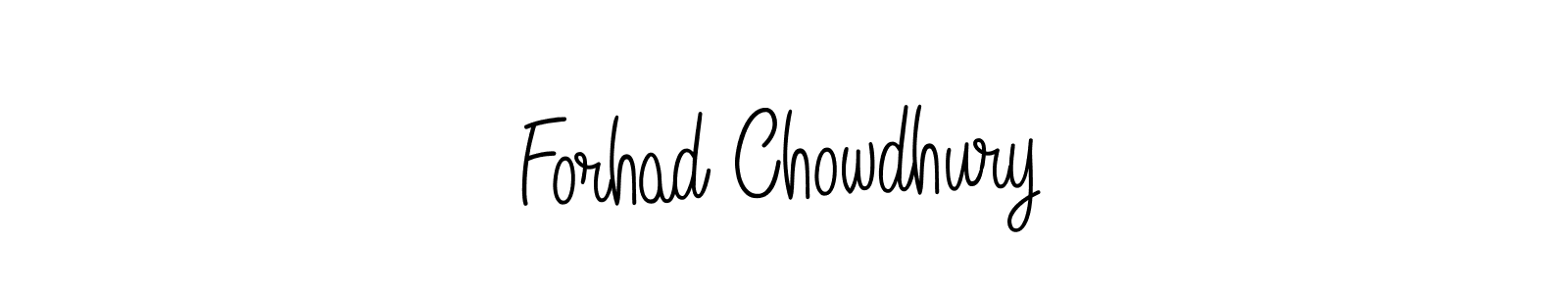 How to make Forhad Chowdhury name signature. Use Angelique-Rose-font-FFP style for creating short signs online. This is the latest handwritten sign. Forhad Chowdhury signature style 5 images and pictures png