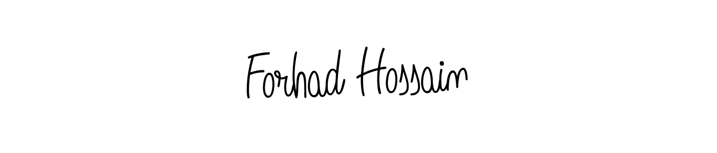 Forhad Hossain stylish signature style. Best Handwritten Sign (Angelique-Rose-font-FFP) for my name. Handwritten Signature Collection Ideas for my name Forhad Hossain. Forhad Hossain signature style 5 images and pictures png