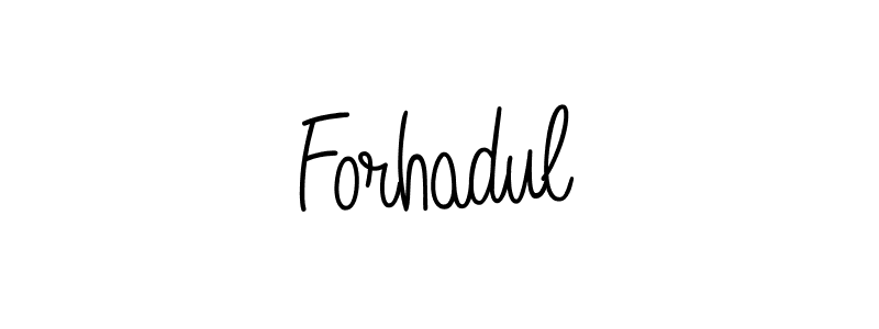 Design your own signature with our free online signature maker. With this signature software, you can create a handwritten (Angelique-Rose-font-FFP) signature for name Forhadul. Forhadul signature style 5 images and pictures png