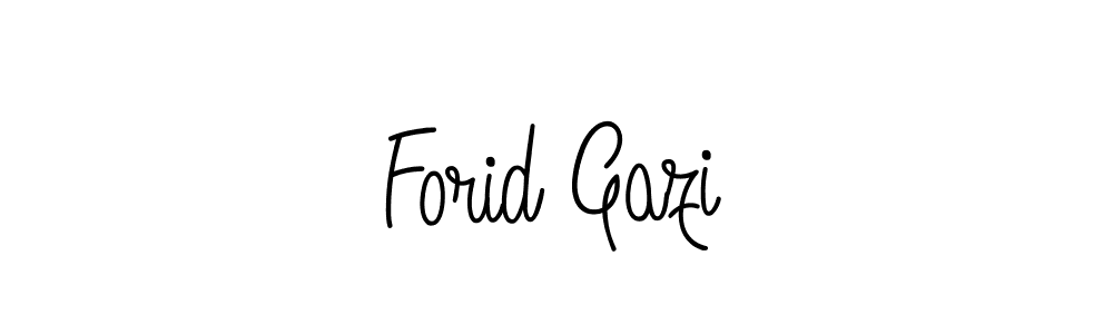 Also we have Forid Gazi name is the best signature style. Create professional handwritten signature collection using Angelique-Rose-font-FFP autograph style. Forid Gazi signature style 5 images and pictures png