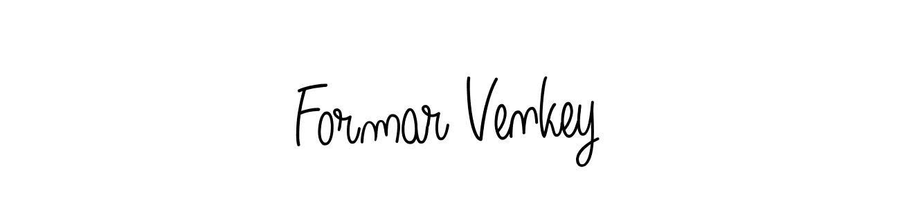 Use a signature maker to create a handwritten signature online. With this signature software, you can design (Angelique-Rose-font-FFP) your own signature for name Formar Venkey. Formar Venkey signature style 5 images and pictures png