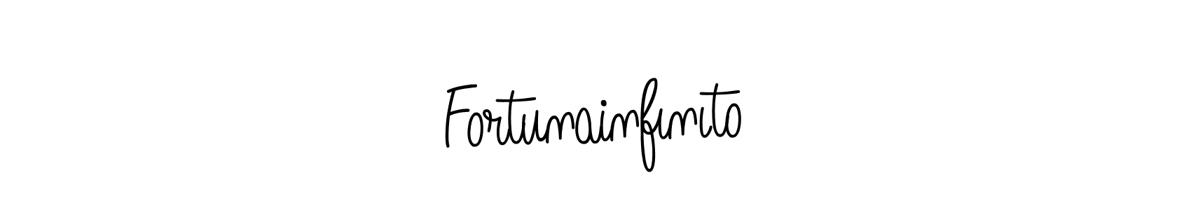 Make a beautiful signature design for name Fortunainfınıto. With this signature (Angelique-Rose-font-FFP) style, you can create a handwritten signature for free. Fortunainfınıto signature style 5 images and pictures png