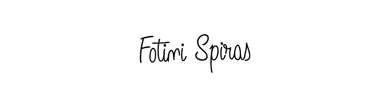 Fotini Spiras stylish signature style. Best Handwritten Sign (Angelique-Rose-font-FFP) for my name. Handwritten Signature Collection Ideas for my name Fotini Spiras. Fotini Spiras signature style 5 images and pictures png