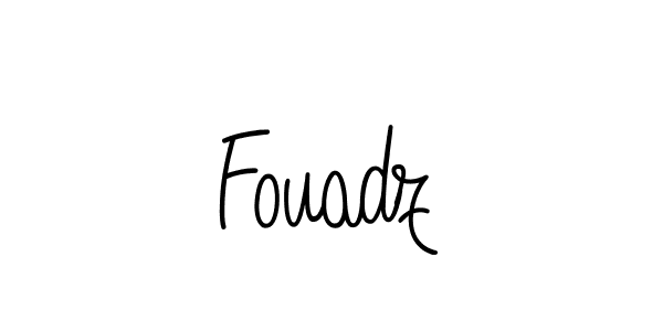 Make a beautiful signature design for name Fouadz. With this signature (Angelique-Rose-font-FFP) style, you can create a handwritten signature for free. Fouadz signature style 5 images and pictures png