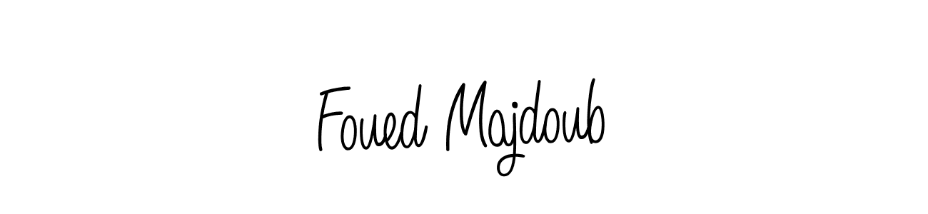 How to make Foued Majdoub name signature. Use Angelique-Rose-font-FFP style for creating short signs online. This is the latest handwritten sign. Foued Majdoub signature style 5 images and pictures png