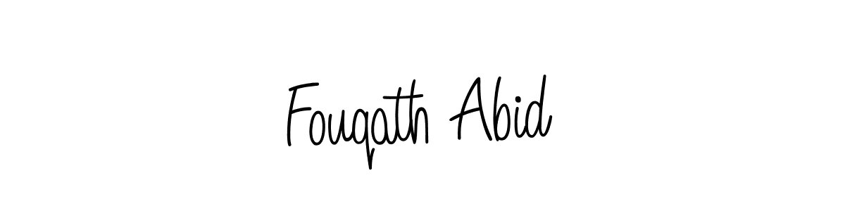 How to make Fouqath Abid signature? Angelique-Rose-font-FFP is a professional autograph style. Create handwritten signature for Fouqath Abid name. Fouqath Abid signature style 5 images and pictures png