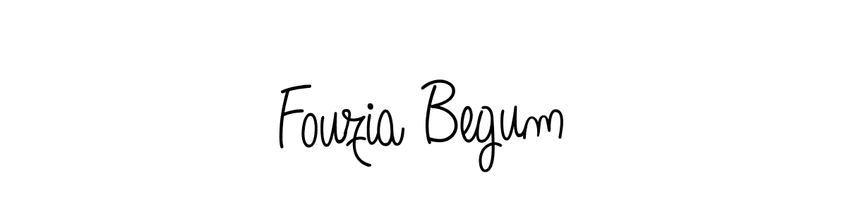 Fouzia Begum stylish signature style. Best Handwritten Sign (Angelique-Rose-font-FFP) for my name. Handwritten Signature Collection Ideas for my name Fouzia Begum. Fouzia Begum signature style 5 images and pictures png