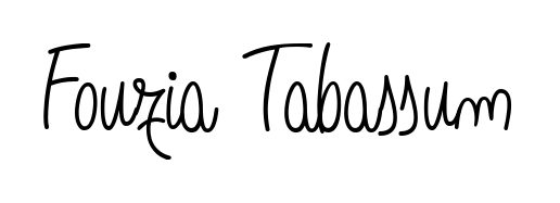 Discover how Fouzia Tabassum looks in an executive cursive font (Angelique-Rose-font-FFP). Perfect for legal documents, invoices, and certificates. Fouzia Tabassum signature style 5 images and pictures png