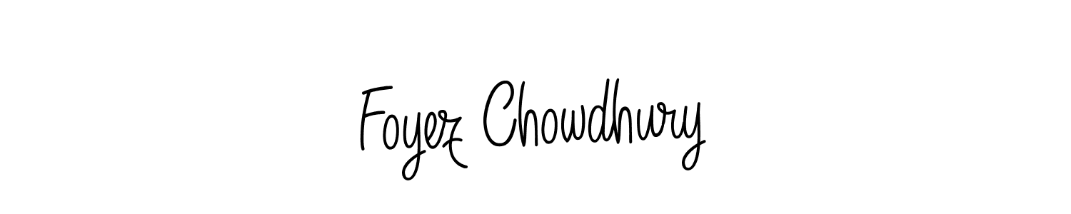 The best way (Angelique-Rose-font-FFP) to make a short signature is to pick only two or three words in your name. The name Foyez Chowdhury include a total of six letters. For converting this name. Foyez Chowdhury signature style 5 images and pictures png