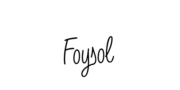 You should practise on your own different ways (Angelique-Rose-font-FFP) to write your name (Foysol) in signature. don't let someone else do it for you. Foysol signature style 5 images and pictures png