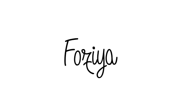 Foziya stylish signature style. Best Handwritten Sign (Angelique-Rose-font-FFP) for my name. Handwritten Signature Collection Ideas for my name Foziya. Foziya signature style 5 images and pictures png